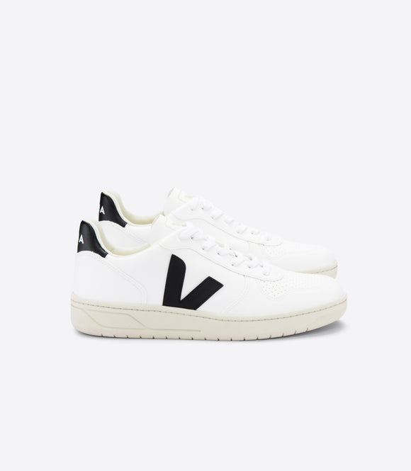 BASKET V10 EXTRA WHITE BLACK VEJA 