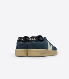 BASKET SEMELLE EN CAOUTCHOUC BEIGE TALON BLEU MARINE VEJA 