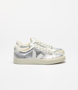 CHAUSSURE ETHIQUE ECORESPONSABLE CAMPO LEATHER SILVER WHITE VEJA VERSAILLES