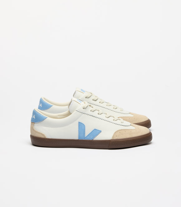BASKET VOLLEY LEATHER WHITE AQUA BARK VEJA ETHIQUE VERSAILLES CONCEPT STORE