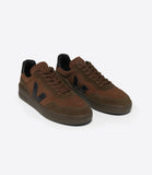 SHOES SUEDE MARRON LOGO NOIR VEJA « REGARDE »