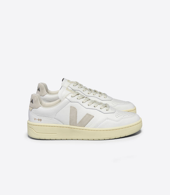 CHAUSSURE V-90. LEATHER XTRA WHITE NATURAL VEJA 