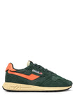 Sneakers Autry coloris vert bouteille et orange Chaussures de sport Autry Reelwind Low pour hommes
