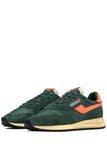 Baskets Autry Reelwind LOW EN NYLON ET DAIM BOTTLE ET ORANGE NOUVELLE COLLECTION VERSAILLES HOMME ETE 2025