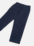 Super Chino Bobby Wool Mix Marine à Carreaux Universa, pantalon homme bleu marine à carreaux, vue dos.