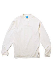 TEE SHIRT MANCHES LONGUES COL ROND P-NATURAL ECRU GOOD ON FABRIQUE AU JAPON