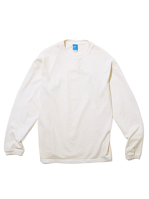 TEE SHIRT MANCHES LONGUES COL ROND P-NATURAL ECRU GOOD ON FABRIQUE AU JAPON