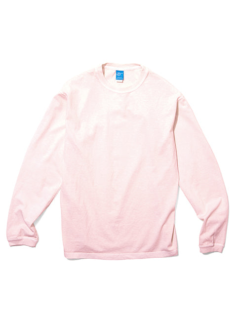 TEE SHIRT MANCHES LONGUES P-SAKURA ROSE CLAIR GOOD ON MADE IN JAPAN