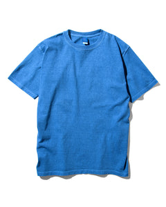 Tee-shirt S/S P-Turquoise Good On – coupe droite, col rond, en coton jersey teint à l’ancienne pour un rendu unique. Un t-shirt fabriqué au Japon, au style vintage affirmé. Disponible chez SEE YOU, concept store à Versailles.