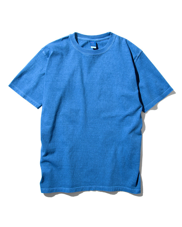 Tee-shirt S/S P-Turquoise Good On – coupe droite, col rond, en coton jersey teint à l’ancienne pour un rendu unique. Un t-shirt fabriqué au Japon, au style vintage affirmé. Disponible chez SEE YOU, concept store à Versailles.
