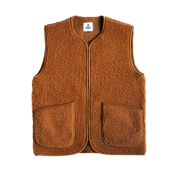 GILET LAINE PEPITCO CAMELLO / COLDBREAKER