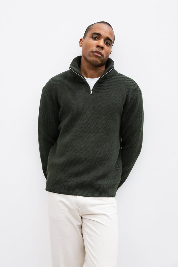 PULL ZIP ONER KAKI / CABANE