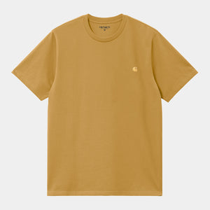 TEE SS CHASE JAUNE SUNRAY BRODERIE CARHARTT MANCHES COURTES