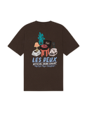 RECORD T-SHIRT MOLE BROWN  / LES DEUX