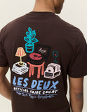 RECORD T-SHIRT MOLE BROWN  / LES DEUX
