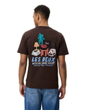 RECORD T-SHIRT MOLE BROWN  / LES DEUX