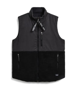 POLAIRE HOMME  REVERSIBLE ZIP FULL BLACK TAION